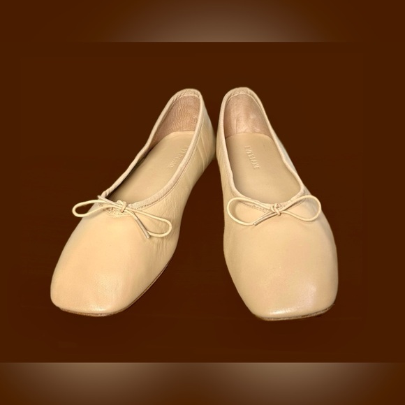 NWOB Everlane The Ballet Flat in Blush Tan Italian Leather with Square Toe, 9.5 - Picture 5 of 16